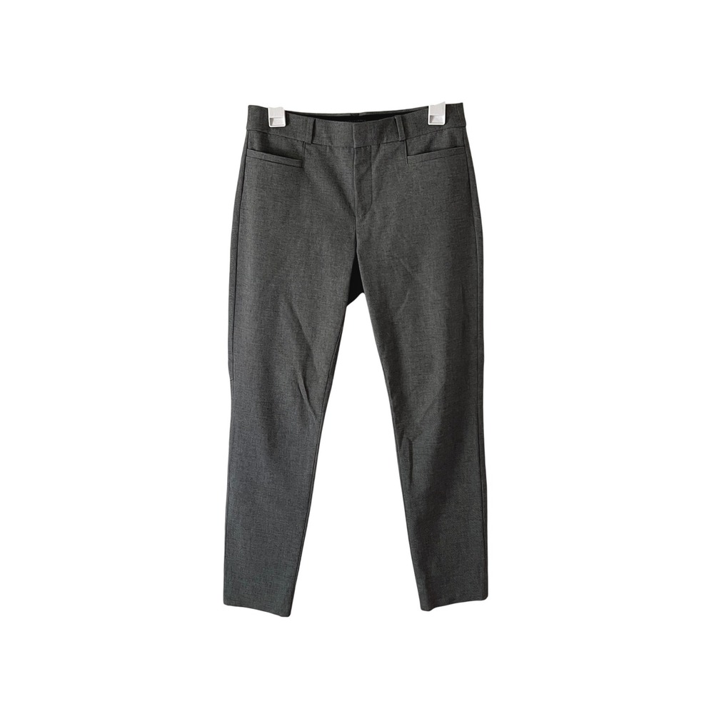 Banana Republic Sloan Pants Women 2 Grey Slim Fit Stretch Ankle Office Preppy